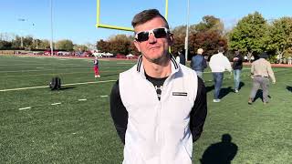 Catholic Football 4224 Keystone — Jonathan Rutledge Post Game [upl. by Bohman]