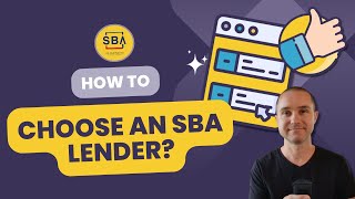 How do I Choose an SBA Lender [upl. by Niras]