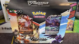 Pokémon Lycanroc vs Corviknight V Battle Deck Opening [upl. by Carissa]