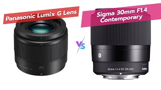 Panasonic LUMIX vs Sigma 30mm Lens 🥇📷 [upl. by Terrab]