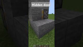 SECRET DOOR TUTORIAL MINECRAFT minecraft minecraftshort tutorial hiddendoor secretdoor [upl. by Nodnarbal]