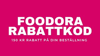 FOODORA RABATTKOD 2023  FRI LEVERANS INFLUENCER [upl. by Sutelc847]