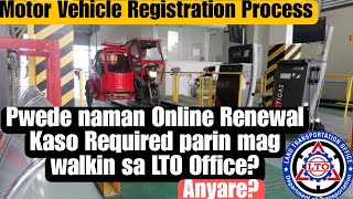 LTO Motorcycle Registration Process  New Plate Required mag punta sa LTO i Online renewal ko sana [upl. by Theola]