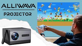 The Alliwava Portable Mini Projector is GREAT For Gaming Just About Anywhere [upl. by Lleinnad]