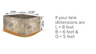 How to calculate water tank capacity in liters  How to calculate volume of a rectangular tank [upl. by Tireb]