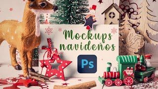 🎁 10 Mockups Navideños para Photoshop  Tutorial Paso a Paso  ¡Descarga GRATIS ✨ [upl. by Elicec]