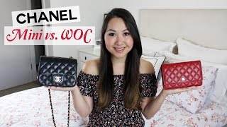 Chanel Square Mini and WOC Comparison and Review [upl. by Krasner]