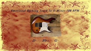 CHRISTMAS BACKING TRACK  Emotional Backing Track In D Minor   GUITAR BACKING TRACKS [upl. by Nameerf]