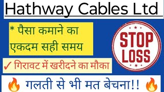 HATHWAY CABLE LTD SHARE NEWS  NEXT TARGET  LATEST NEWS  STOCK ANALYSIS hathwaycablenewstoday [upl. by Ohare655]