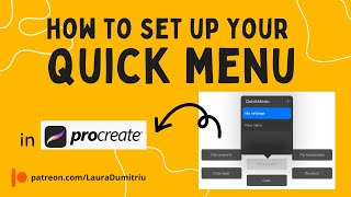 How to set up your Quick Menu in Procreate [upl. by Magnuson358]