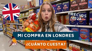 ASÍ es un SUPERMERCADO en INGLATERRA  Mi COMPRA en LONDRES ¿Cuánto gasto por SEMANA [upl. by Bocaj]