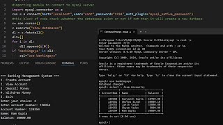 Bank Management System  PythonMySQL  CBSE class 12 BOARDS [upl. by Temple]