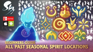 All Past Seasonal Spirit Locations • Beginners Guide • Sky Children Of The Light [upl. by Naujtna]