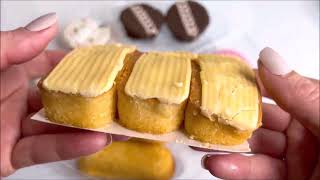 ASMR Unwrapping Hostess Vanilla Zingers Cakes  No Talking Satisfying Video hostess asmr [upl. by Capello]