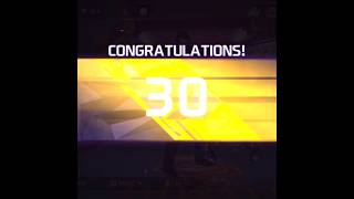 Free fire level up 30 freefire shorts [upl. by Hazen]