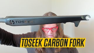 Toseek carbon fork first look review from aliexpress [upl. by Eniar]