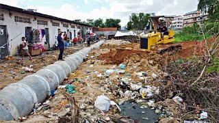 Bury the Sewer System In front of the farmers house and Clear the Forest by Bulldozer [upl. by Ethelstan]