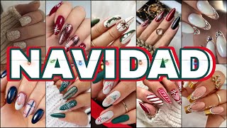 Tendencias Uñas Navidad 2023 🎄✨Diseños de Uñas para Diciembre 😍✨trending nailart nails amazing [upl. by Haila424]