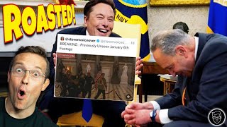 Elon Musks SAVAGE January 6th Meme BREAKS Internet RATIOS Dem Leader Chuck Schumer Delete This [upl. by Conley]