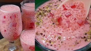 Sabudana Drink  Ramzan Special Drink  Summer Drink Recipe  Refreshing drink recipe [upl. by Robson]