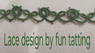 Tatting beautiful lace pattern step by step guide [upl. by Rehm813]