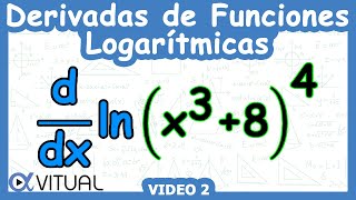 🔔 Derivadas de Funciones Logarítmicas  Video 2 [upl. by Nadroj2]