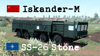 Ballistic missile 9K720 Iskander  NATO code SS26 Stone FS19 [upl. by Edric]