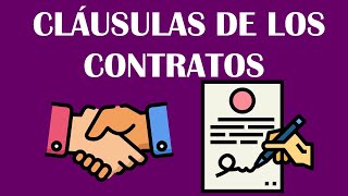 LAS CLÁUSULAS DE LOS CONTRATOS  CLÁUSULAS ESENCIALES NATURALES Y ACCIDENTALES [upl. by Ahsieit]