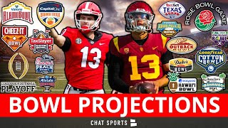 NEW College Football Bowl Projections 2022 CFP Semifinals New Year’s Six Bowl Games amp More [upl. by Vahe]