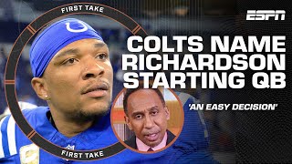 Anthony Richardson RETURNING as Colts starter 👀 It was a lesson  Stephen A Smith  First Take [upl. by Yerdua]