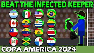 COPA AMERICA 2024 ⚽ Beat The INFECTED Keeper 🏆 [upl. by Enileuqkcaj]