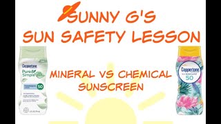 Mineral vs Chemical Sunscreen  Coppertone Ultraguard  Coppertone Pure amp Simple SPF 50  Sun Safety [upl. by Arno]