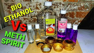 Alcohol fuel test Methylated spirit VS bio ethanol What alcohol fuel is best for camping stoves [upl. by Laen]