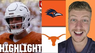 British Guy Reacts To UTSA Roadrunners vs Texas Longhorns  Full Game Highlights [upl. by Jamieson]