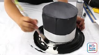 How to make an easy magician hat for kids  step by step [upl. by Disario]