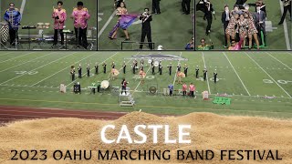 BEATLEMANIA  2023 Castle HS Marching quotKnightsquot amp Color Guard  2023 Oahu Marching Band Festival [upl. by Elagibba97]