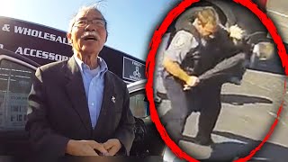 70YearOld Man Thrown to Ground During Traffic Stop Cops [upl. by Anirehc]