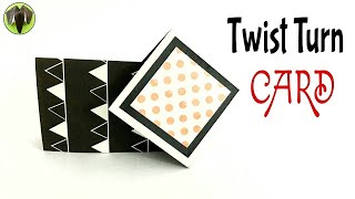 Twist Turn Card  Tutorial from Paper Folds [upl. by Mahgirb957]