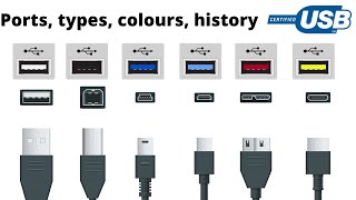 USB ports cables and colours explained [upl. by Nnylekoorb]