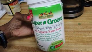 Country Farms Super Greens Powder Review [upl. by Narok]