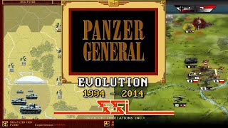 Evolution of Panzer General 1994  2014 by Strategic Simulations SSI  comparison history war game [upl. by Aggy]