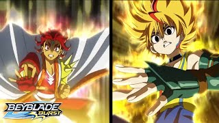 Beyblade Burst QuadDrive Rashad VS Free ENGDUB [upl. by Holtorf932]