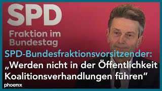 Wahl 2021 Statement von SPDFraktionsvorsitzender Rolf Mützenich [upl. by Orvah]