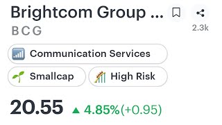 BCG Ltd Next Target Brightcom Group Ltd Target [upl. by Amyaj]