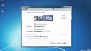 Windows 7 Eğitim Seti 57  Harici Ekran Ayarlarını Yapma [upl. by Wilkey]