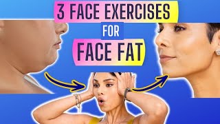 3 FACE EXERCISES for FACE FAT 3 minutes to Sculpt CHEEKS and JAW [upl. by Dammahum774]