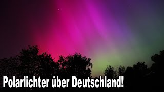 Wunderschön 😲 Polarlichter über Deutschland Niedersachsen Braunschweig [upl. by Ilak]