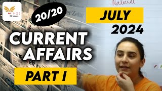 Set 27  Important MCQs PART I July 2024 CURRENT AFFAIRS by Yashodhra ma’am [upl. by Shelly]