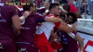 TOP 14  Biarritz  Bordeaux  La première bagarre de la saison entre Jalibert et Speight [upl. by Yentuoc54]