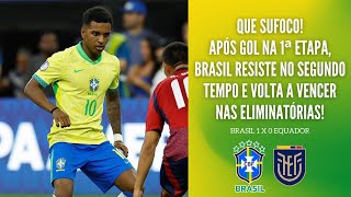 BRASIL PASSA SUFOCO E SAI DE CAMPO VAIADO PELA TORCIDA SELEÇÃO VOLTA A VENCER NAS ELIMINATÓRIAS [upl. by Aseeral]